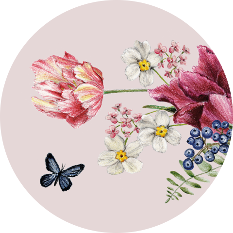 sluitsticker Dutch Flowers