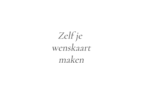 Wenskaart maken - liggend links dubbel