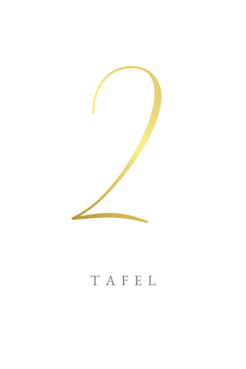 tafelnummer simple chique