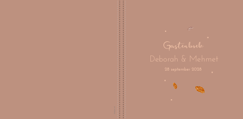 Gastenboek herfst blaadjes