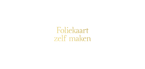 Foliekaart Blanco panorama liggend dubbel