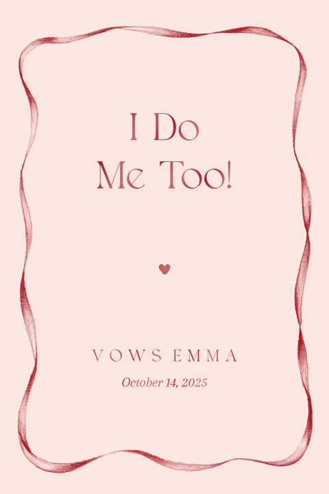 Gelofte boekje romantisch blush strik bordeaux