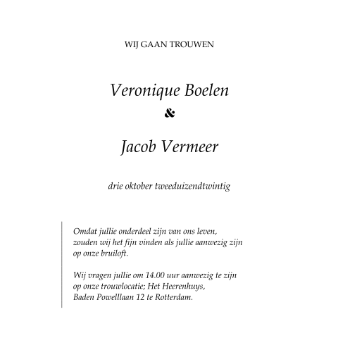 Kaart binnenkant