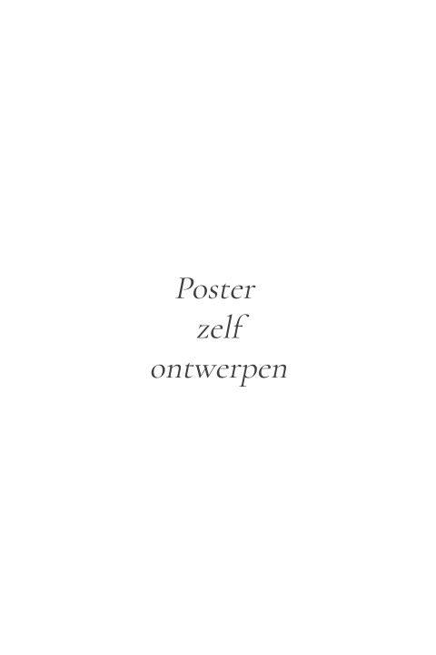 poster zelf ontwerpen