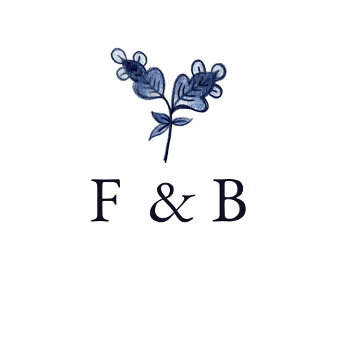 sluitsticker Delfts blauw