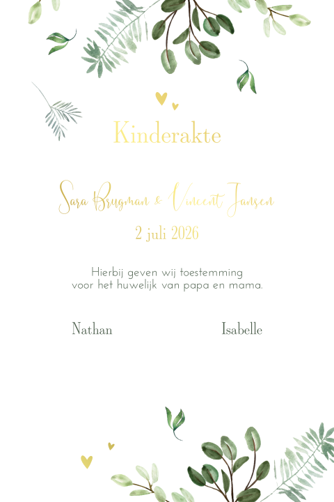 Kinderakte Sweet Leaves