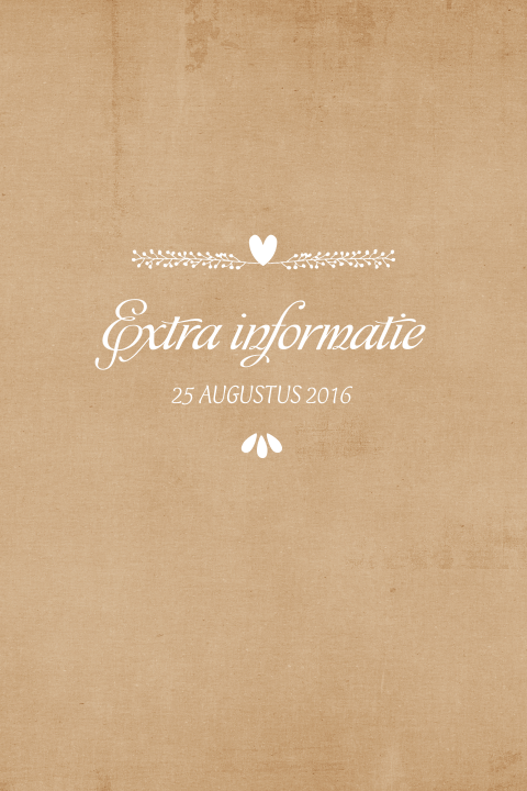 Kraft inlegvel typografie met banner