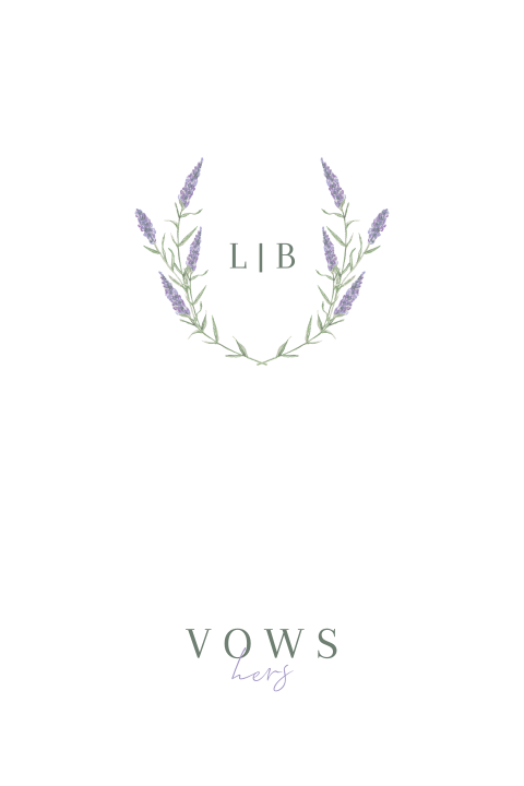 Vows geloften boekje lavendel