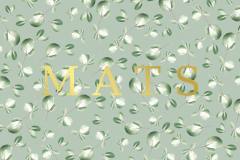Geboortekaartje jongen botanische print met goudfolie