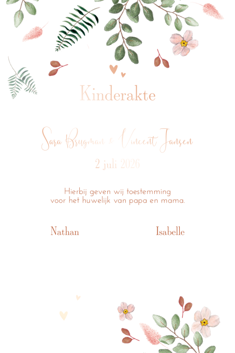 Kinderakte Sweet Romance Roest