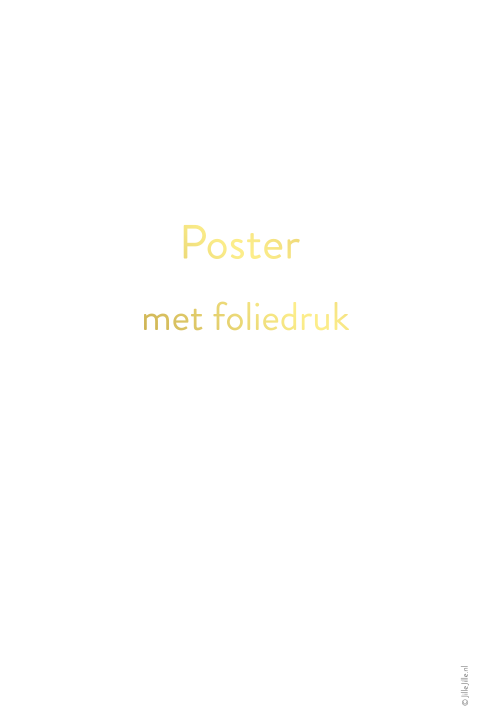 poster staand folie blanco