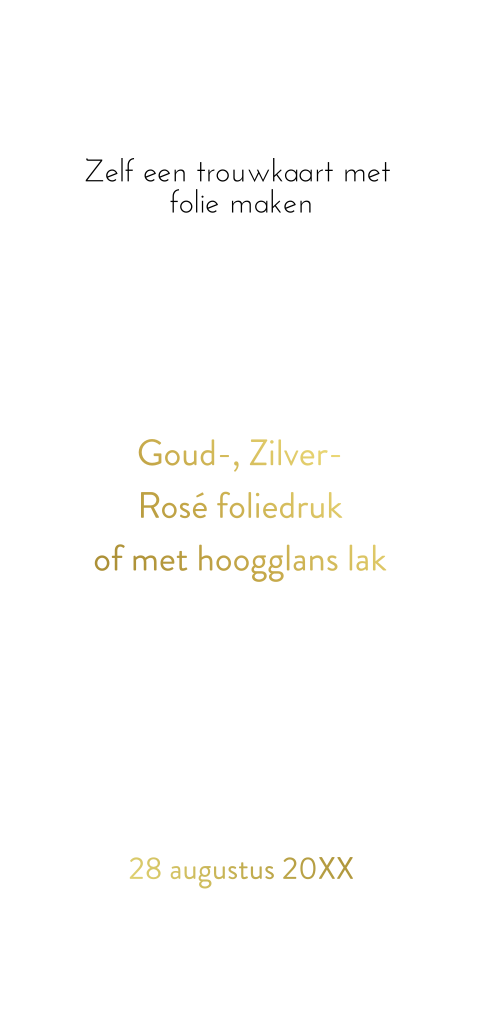 kaart folie blanco langwerpig