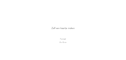 Dubbele kaart liggend om zelf te maken