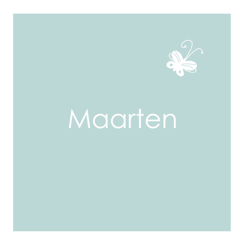 lief rouwkaartje voor baby en kind met vlindertje zelf maken