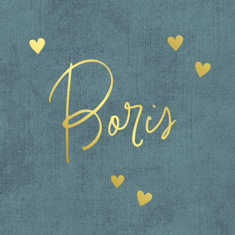 Labeltje vierkant 4x4 cm met folie hartjes 16 stuks