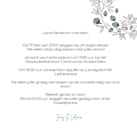 Kaart binnenkant