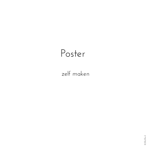 poster vierkant blanco