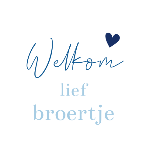 rond foto label met gaatje welkom lief broertje