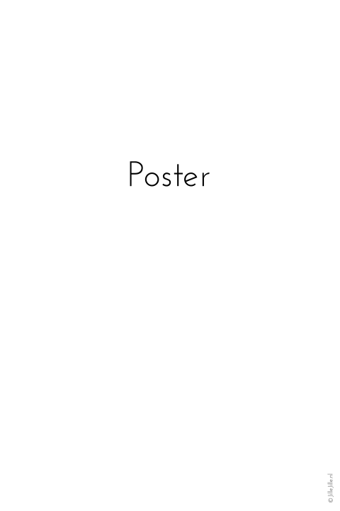poster staand blanco
