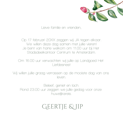 Kaart binnenkant
