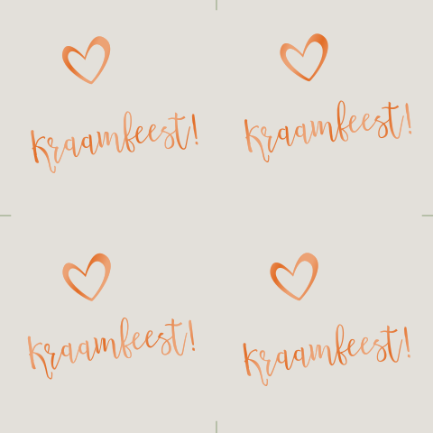 Lief doopsuiker kaartje met hoogglans inkt en hartje (EF)