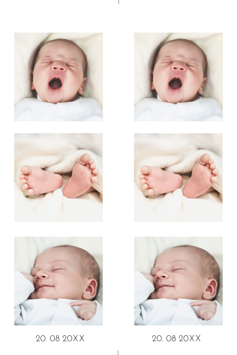DIY twee labels foto kaart 3 foto s