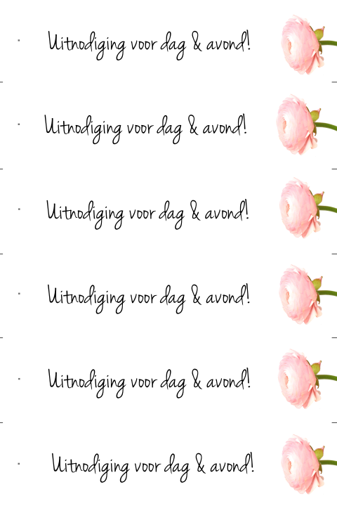 DIY kaart enkel om zelf trouw labels te maken