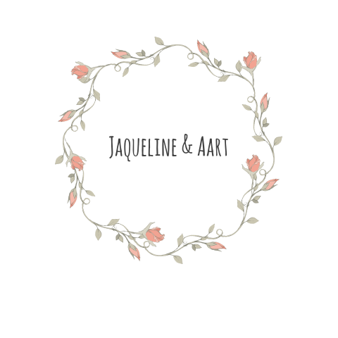 mooie stijlvolle trouwkaart met lieve roosjes-krans zelf maken