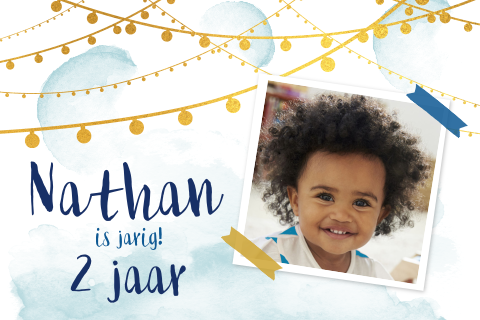 Hoera Nathan is jarig uitnodiging!