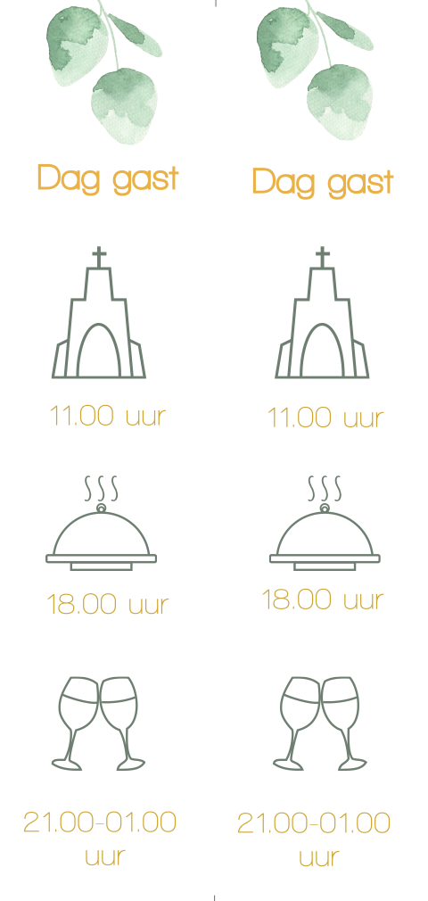 diy label voor daggast icons 2x zelf snijden