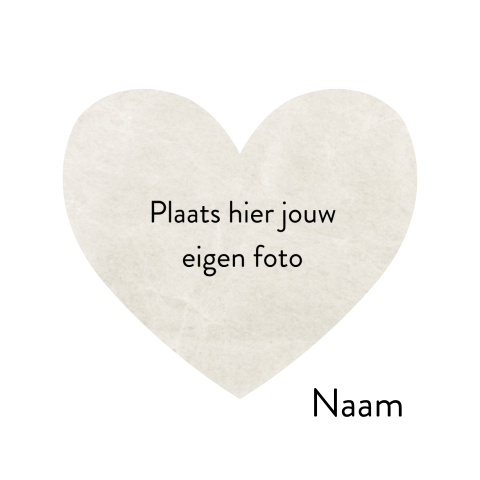 foto kaart zelf maken met hartvorm frame