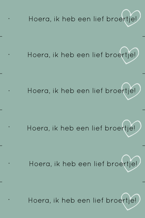 DIY staande kaart enkel om zelf labels te maken 