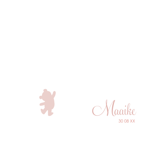 Een schattig geboortekaartje met een gestanst silhouet