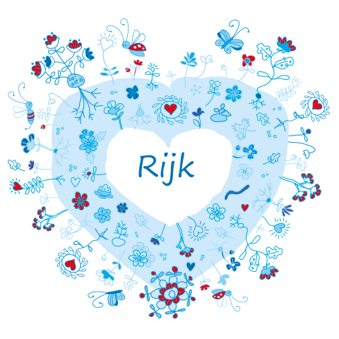 Mooie geboortekaart Rijk met plantjes en beestjes op wereldbol 