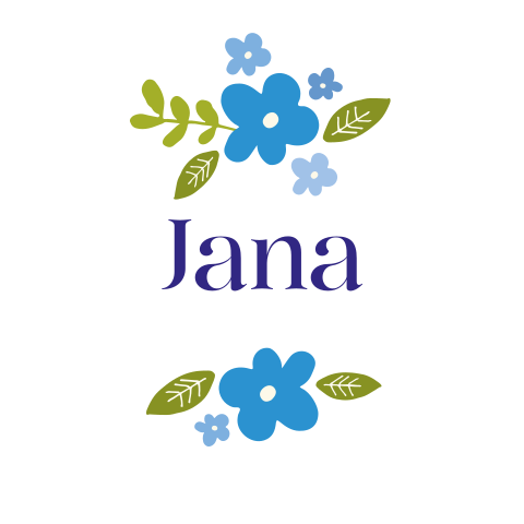 sluitstickers met kleine bloemetjes in blauwe tinten