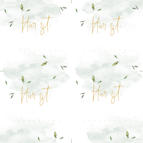 Botanische naamkaartjes (DIY) voor jullie bruiloft