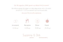 Mooie botanische trouwkaart met waterverf veldbloemen