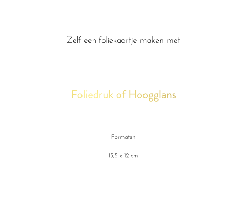 kaart folie blanco enkel belgisch vierkant