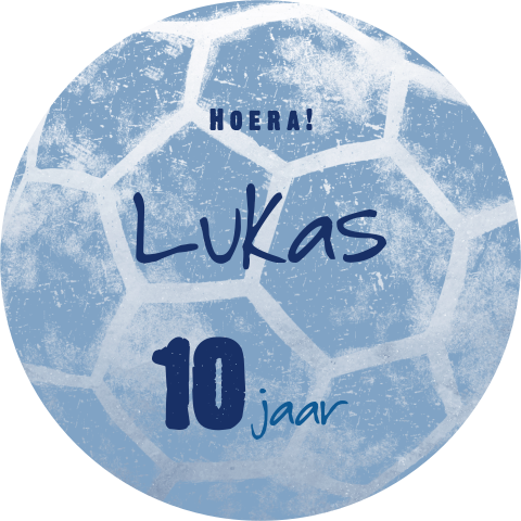 Toffe ronde verjaardag uitnodiging voetbal