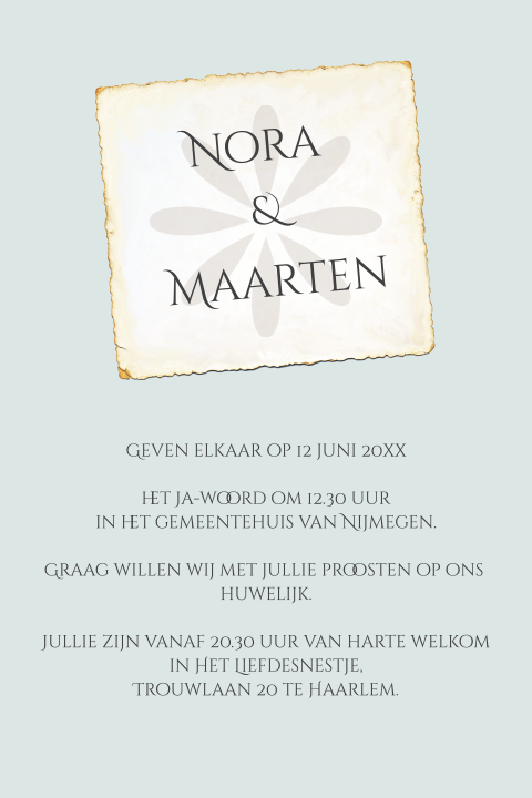 Kaart binnenkant