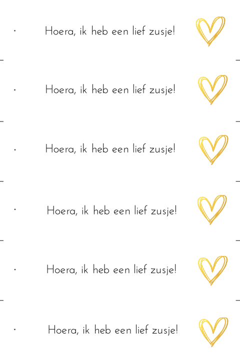 DIY staande kaart enkel om zelf labels te maken 