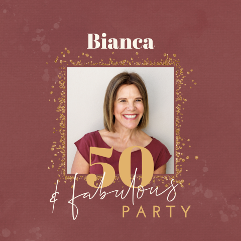 50 jaar verjaardag uitnodiging vrouw