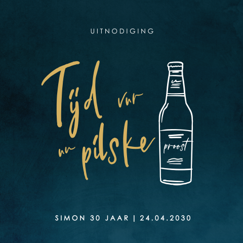 Uitnodiging verjaardag in Brabants dialect