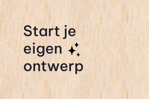 Zelf uitnodiging maken hout | liggend