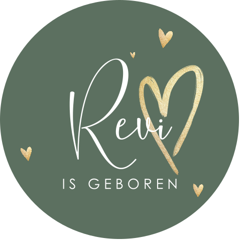 Raamsticker met goudlook hartjes 60 cm