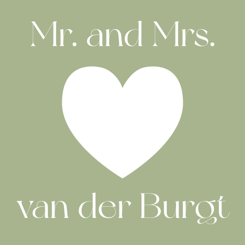 Trouwbedankje lollyhoesje olijfgroen met Italiaans landschap | 3 stuks