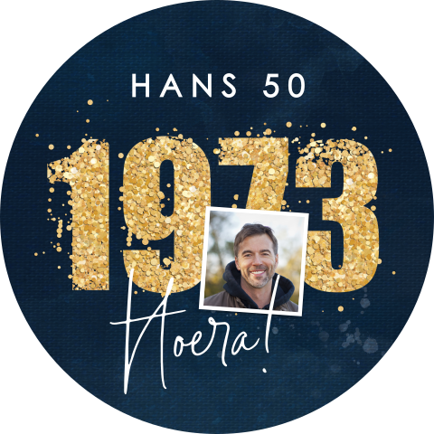 Raamsticker verjaardag confetti | ⌀ 60 cm