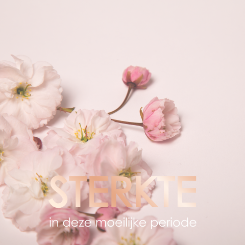 Originele deelnemingskaart met lieve bloemen