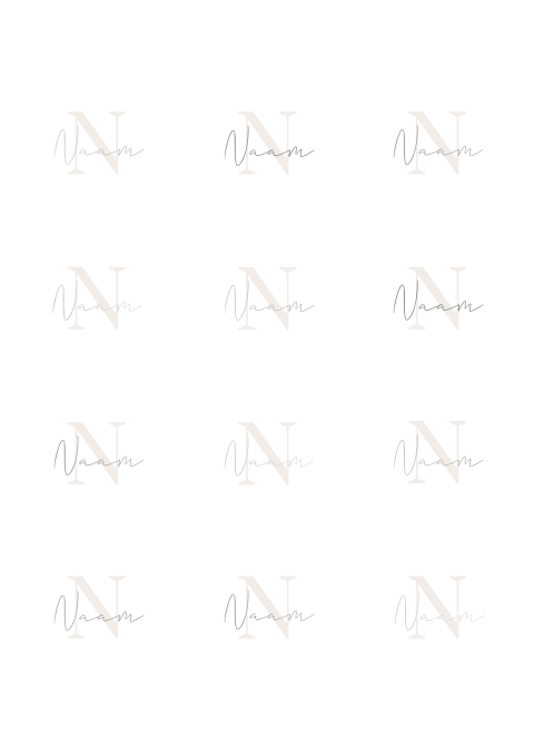 Naamkaartjes bruiloft met kartelrand