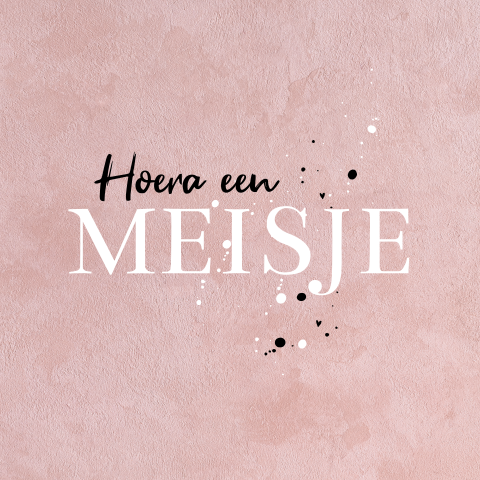 Felicitatiekaart geboorte meisje